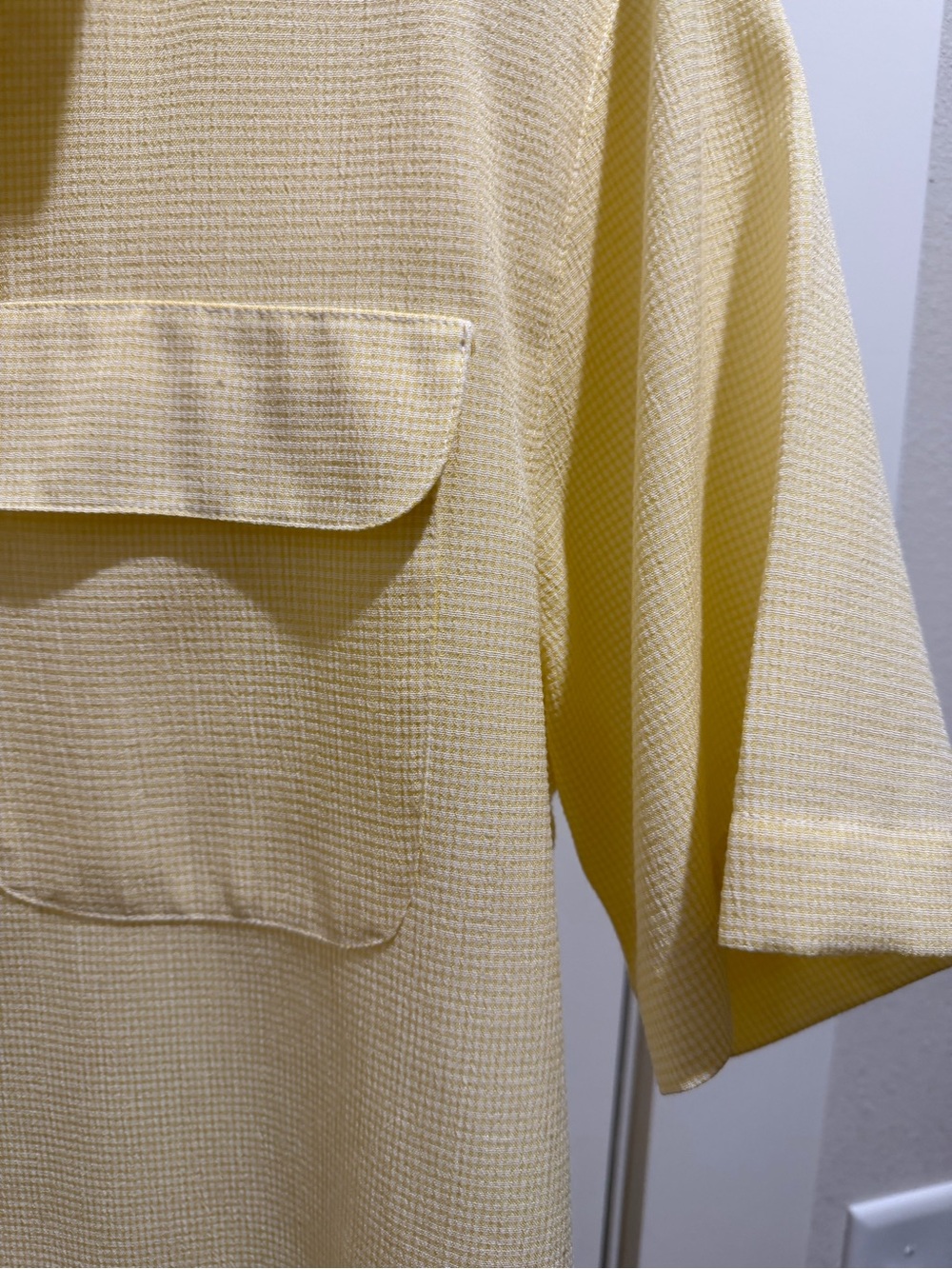 Modern Essentials Textured Button-Up Shirt Size S Oversized Fit - Picture 4 of 5
